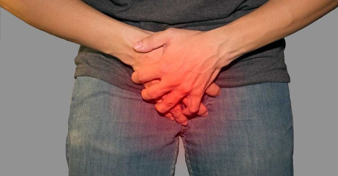 Pain in the groin during the abnormal discharge