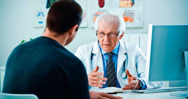 A doctor gives a man potency-enhancing drugs