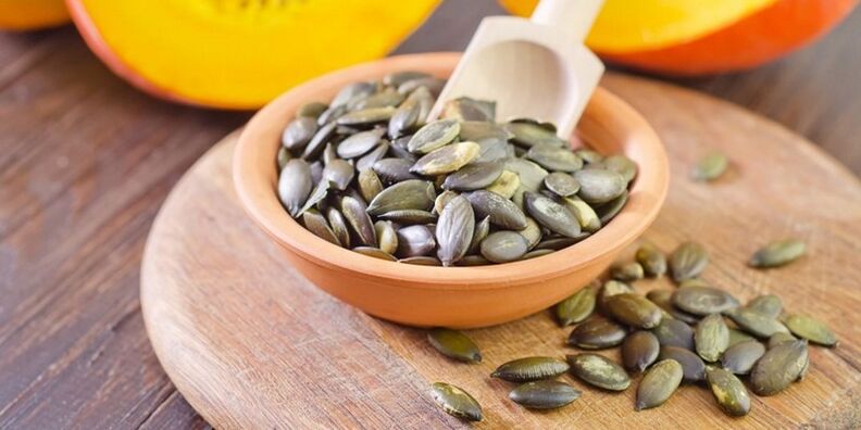 The pumpkin seeds used daily by man strengthen the potency